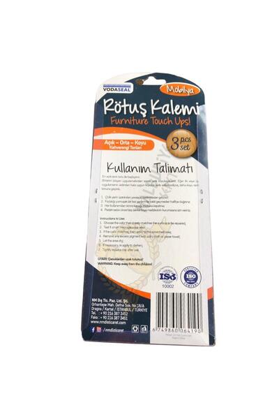 Vodabond VodaSeal Üçlü Mobilya Rötuş Kalemi Seti - Açık-Orta-Koyu Kahverengi