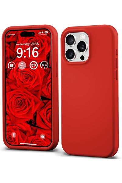 Merwish Apple Iphone 15 Pro Uyumlu Logolu Lansman Içi Kadife Lansman Silikon ...