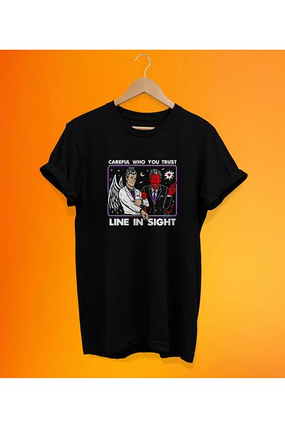 remonz Μπλουζάκι με στάμπα Devil Angel Μαύρο, 100% βαμβάκι, Oversize, Plus Size T-Shirt
