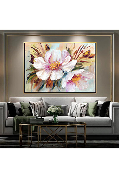 Markazip Altın Metal Çerçeveli Kanvas Tablo 70x100cm LK389-K