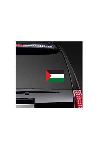 TSC علم فلسطين للنافذة الخلفية للسيارة 20 سم 7 سم 2 قطعة