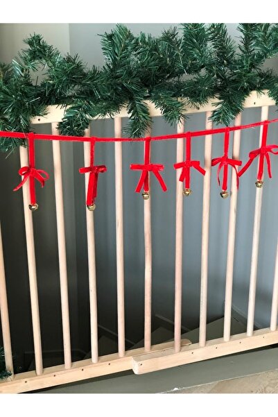 Denseden decor pentru casa din catifea cu clopoței decor perdea de Crăciun ornament pentru ușă ornament pentru brad