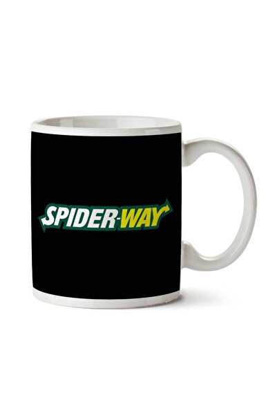 ART HEDİYE كوب Spiderway Spiderman Homecoming Subway Mashup مطبوع على الوجهين