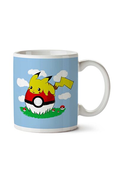 ART HEDİYE كوب بوكيمون بيكاتشو أون هوليداي (2) مطبوع على الجانبين