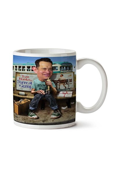 ART HEDİYE كوب فورست غامب توم هانكس.png مطبوع على الجانبين