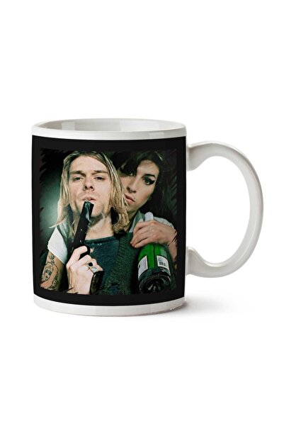 ART HEDİYE كوب كورت كوبين، نيرفانا مطبوع على الجانبين