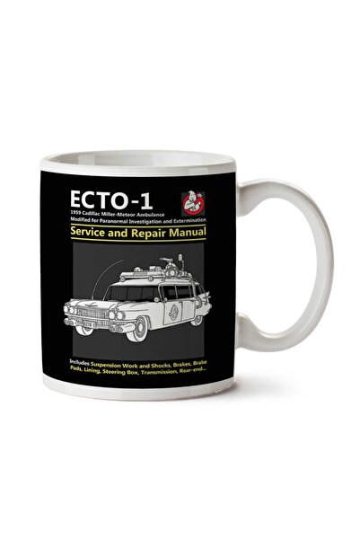 ART HEDİYE كوب Ghostbusters Ecto1 للخدمة والإصلاح مطبوع على الجانبين
