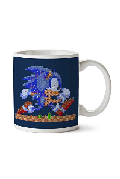 ART HEDİYE كوب سونيك ميكر سونيك القنفذ المطبوع على الجانبين