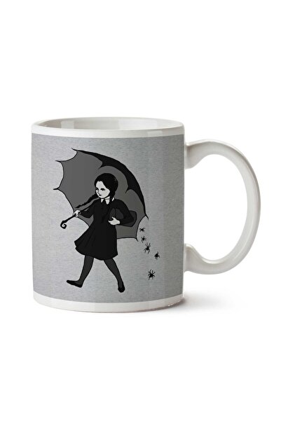ART HEDİYE Wednesday Addams Umbrella Two Sided Printed Mug