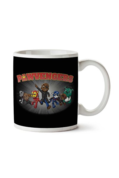 ART HEDİYE Pawvengers Inspired by Marvel Avengers Two Sided Printed Mug