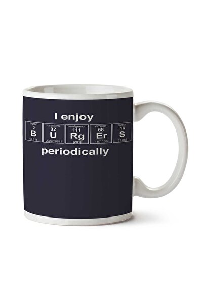 ART HEDİYE كوب مطبوع عليه عبارة "I enjoy Burgers I Love Burgeri" على الوجهين