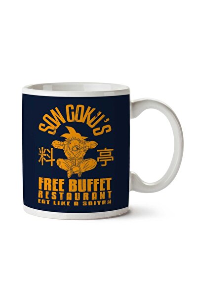 ART HEDİYE كوب Son Gokus Free Buffet Dragon Ball Z.png مطبوع على الجانبين