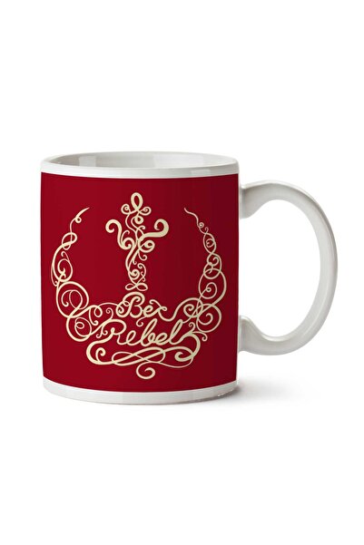 ART HEDİYE كوب Be Rebel Star Wars مطبوع على الجانبين