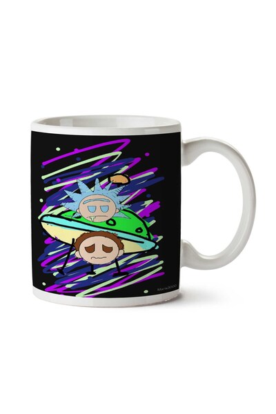 ART HEDİYE The Iconic Duo of the Galaxy Two Sided Printed Mug