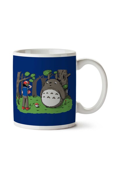ART HEDİYE Forest Type Pokemon My Neighbor Totoro Two Sided Printed Mug