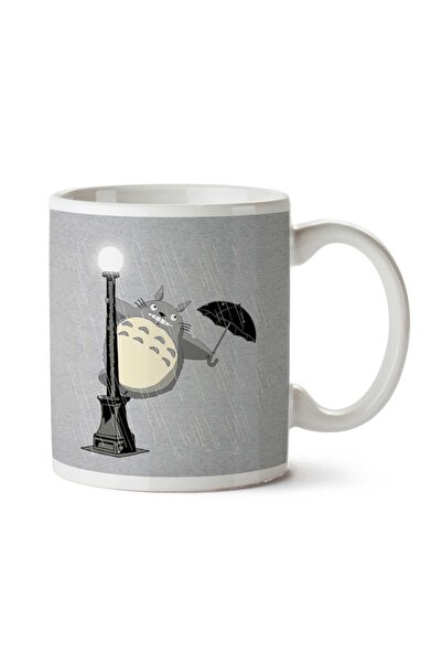 ART HEDİYE كوب مطبوع على الجانبين من My Neighbor Totoro Signin In The Rain