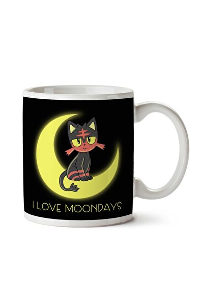 ART HEDİYE I Love Moondays I Love Lunar Days Two Sided Printed Mug