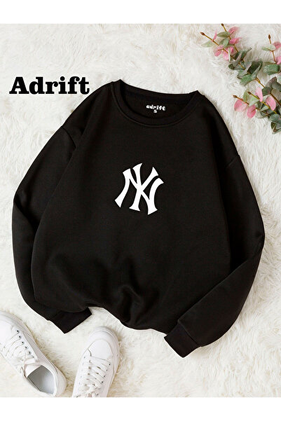 Adrift New York Yankees Štampano unisex okrugla kragna dukserica