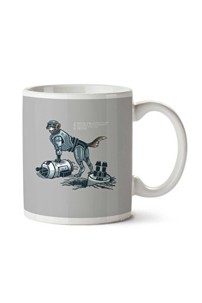 ART HEDİYE كوب روبو بوب روبوكوب دوج مطبوع على الجانبين