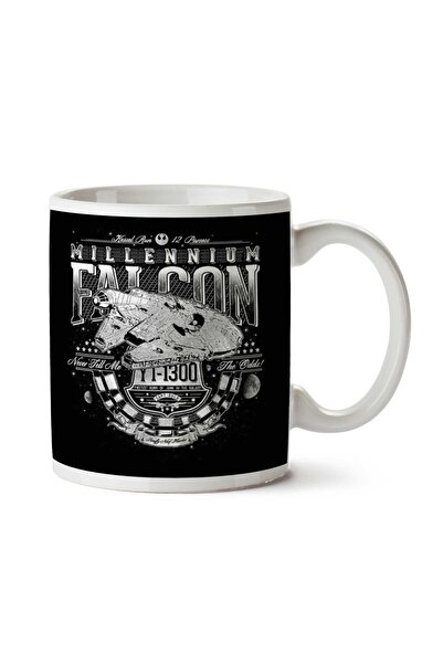 ART HEDİYE Hunk A Junk Millennium Falcon Star Wars Two Sided Printed Mug