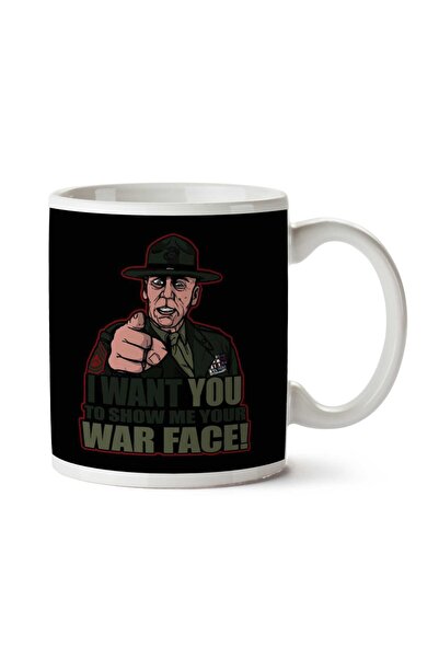 ART HEDİYE الحرب الوجه Gunnery Sgtسترة هارتمان معدنية كاملة مطبوعة على الجانبين