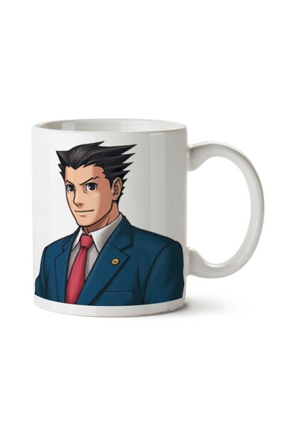 ART HEDİYE كوب مطبوع على الجانبين من Ace Attorney Gaming