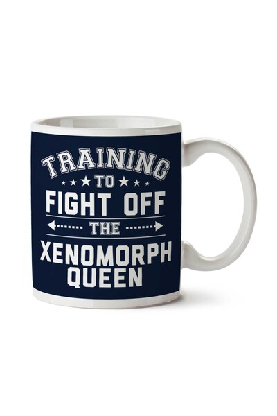 ART HEDİYE كوب للتدريب على القتال من زينومورف كوين الغريبة مطبوع على الجانبين