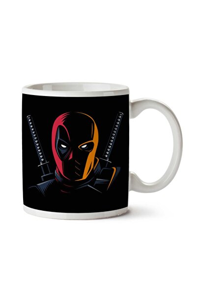 ART HEDİYE كوب ديدبول ضد Deathstroke مطبوع على الجانبين