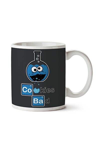 ART HEDİYE كوب كوكي مونستر كيميائي مسطرة دورية مطبوع على الجانبين