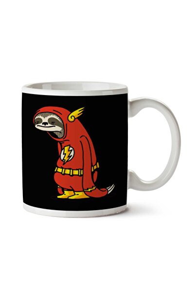 ART HEDİYE كوب بطبعة على الوجهين من Lazy Animal Hero