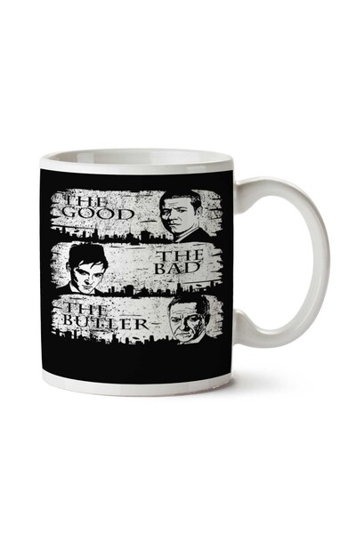 ART HEDİYE كوب مطبوع على الجانبين من The Good، The Bad and The Butler