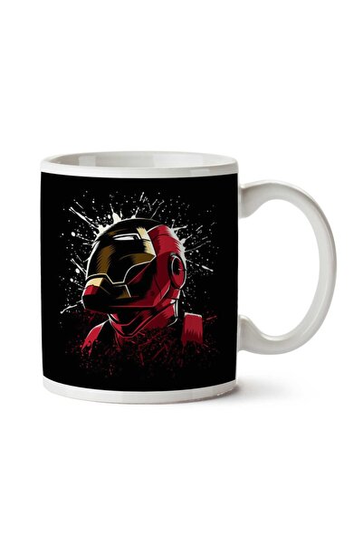ART HEDİYE Iron Man Paint Splatter Two Sided Printed Mug