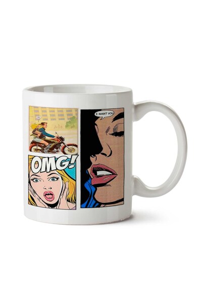 ART HEDİYE Vitage OMG Two Sided Printed Mug
