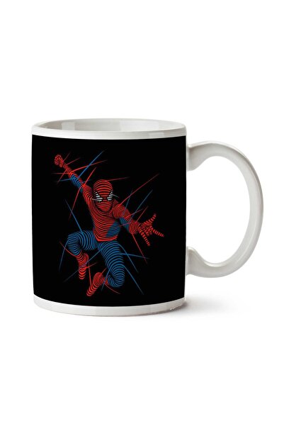 ART HEDİYE Spider Man Lines Two Sided Printed Mug