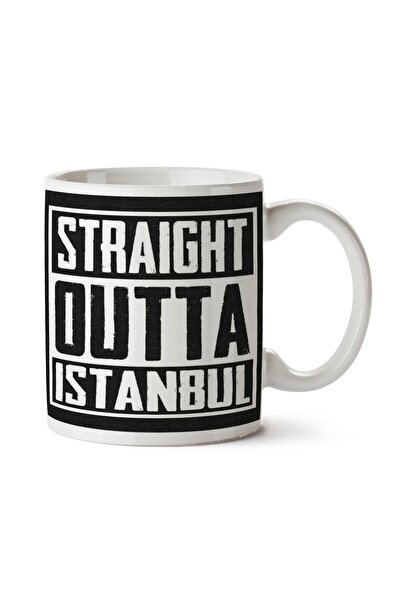 ART HEDİYE كوب مطبوع على الجانبين من Straight Outta Istanbul