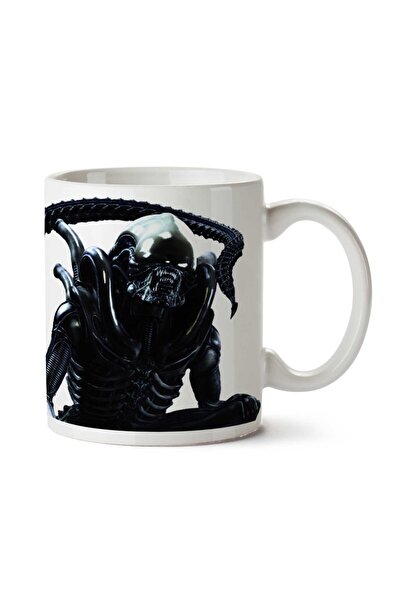 ART HEDİYE كوب مطبوع عليه شخصية كائن فضائي على الجانبين