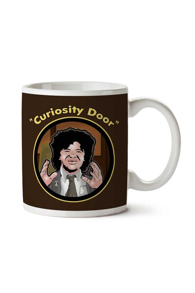 ART HEDİYE Stranger Things Dustin Curiosity Door Two Sided Printed Mug