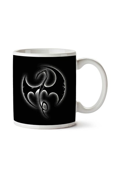 ART HEDİYE Iron Fist Dragon Symbol Glow Two Sided Printed Mug