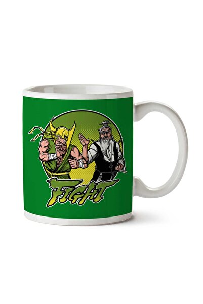ART HEDİYE كوب مطبوع عليه Fight Iron Fist Vs Pai Mei Kill Bill على الجانبين
