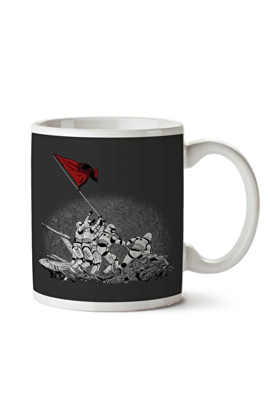 ART HEDİYE كوب مطبوع عليه علم ستار وورز ستورم تروبرز رايزينج على الجانبين