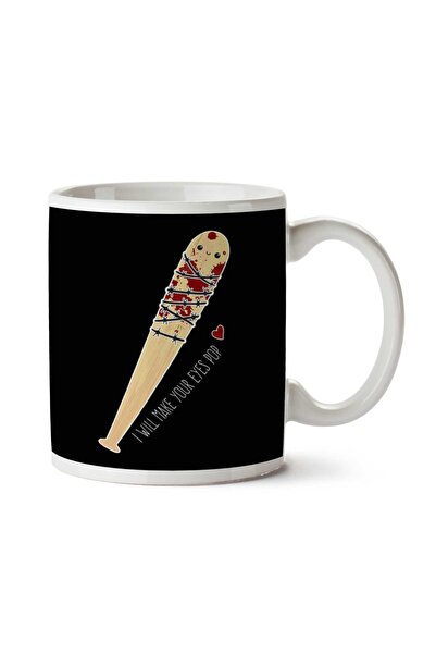 ART HEDİYE Vampire Bat Lucille Negan Walking Dead Two Sided Printed Mug