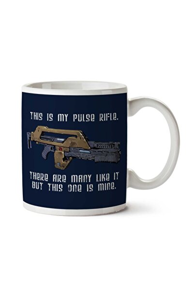 ART HEDİYE This Is My Pulse Rifle This One Is Mine Aliens Two Sided Printed Mug