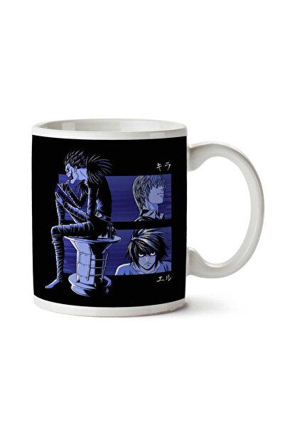 ART HEDİYE كوب Kira L وRyuk Deathnote مطبوع على الجانبين