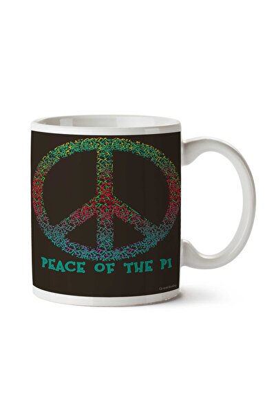 ART HEDİYE كوب مطبوع عليه وجهين من Peace of the Pi for Pi Day