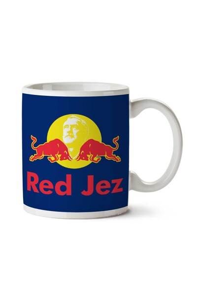 ART HEDİYE كوب ريد جيز جيريمي كوربين بول مطبوع على الجانبين