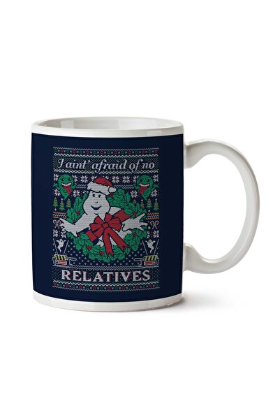 ART HEDİYE كوب مطبوع عليه Ghostbusters Relatives Christmas Knit Pattern على ا...