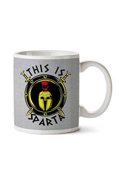 ART HEDİYE كوب مطبوع على الجانبين من This Is Sparta 300 Shield