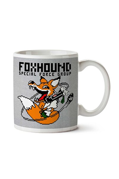 ART HEDİYE كوب Foxhound Special Forces Metal Gear باللون الأسود الصلب مطبوع ع...