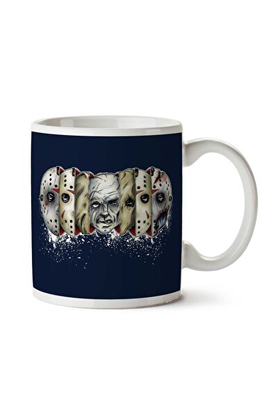 ART HEDİYE كوب فرايداي ذا 13 جيسون وجوه مطبوع على الجانبين