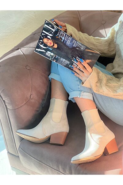 irmona BERİ BEJ DANA SÜET LASTİKLİ DALLAS BOT